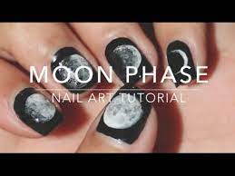 moon phase nail art tutorial you