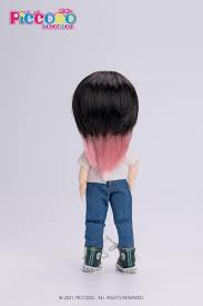 piccodo doll wig mullet hair pink dip