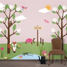 Forest Wall Mural Stencil Kit For Kids