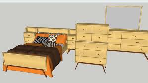 8 piece mid century bedroom set lane altavista furniture virginia 1960 s vintage. Mid Century 1950s Bedroom Suite 3d Warehouse