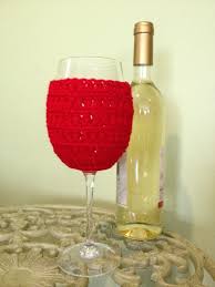 Pattern Wine Glass Cover Crochet Ugly