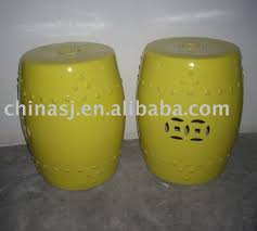 Hot Yellow Glazed Porcelain Garden