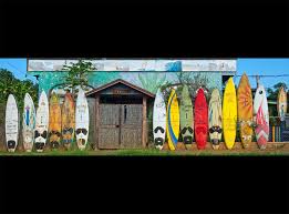 Paia Surfboard Wall Hawaii Pictures