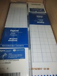 Lot Of 8 Recording Charts Tyco Graphic Controls 10970649 Yokb9538rn