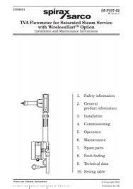 tva flowmeter for saturated steam
