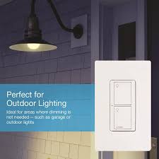 Lutron Caseta Wireless 6 Amp Single Pole 3 Way White Smart Light Switch In The Light Switches Department At Lowes Com