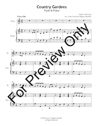 country gardens flute solo with piano