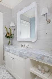 white and gray marble vanity top with