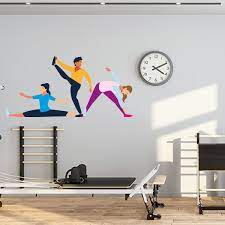 Girls Fitness Wall Decal Gym Decals