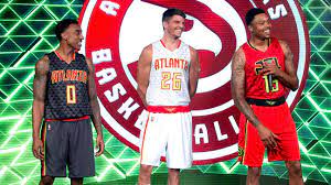 Atlanta hawks, new uniforms, new jerseys, hilarious, worst jerseys ever, hideous, burn them with fire, stop the madness, fire everybody. Uni Watch Grading The Atlanta Hawks New Uniforms