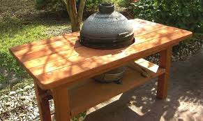 Outdoor Wood Table With Built In Grill