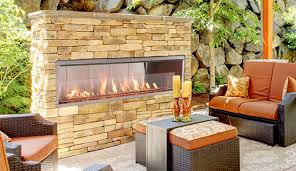 outdoor fireplaces wood and gas
