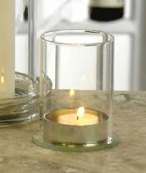 Glass Tea Light Lamp Candle Holder