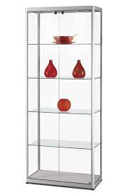 Silver Display Cabinet 80cm With Led