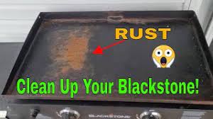 how to remove rust from a blackstone