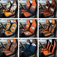 2pcs Denver Broncos Car Seat Cover