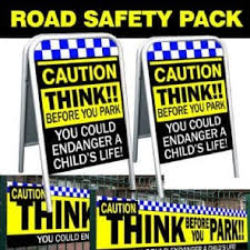 multi road safety pack 2 x caution