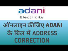 adani electricity me address change