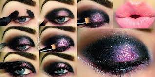 dark and intense pink makeup tutorial
