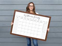 Personalized Dry Erase Wall Calendar