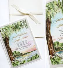 custom low country wedding invitations
