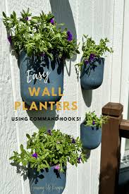 Easy Wall Planters Using Command