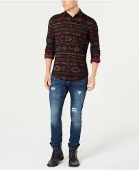 Mens Tapestry Shirt Riverview Ripped Jeans Created For Macys