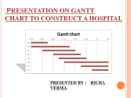Presentation On Gantt Chart To Construct A Hospital