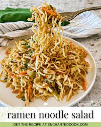 easy ramen noodle salad with teriyaki