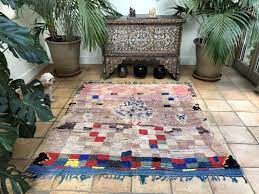 moroccan boucherouite rag rug square