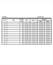 4 Ledger Paper Templates Free Samples Examples Format
