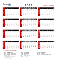 Hart county charter system calendar. 2022 New Zealand Calendar With Holidays