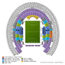 Olympic Stadium Montreal Seating Chart Soccervista