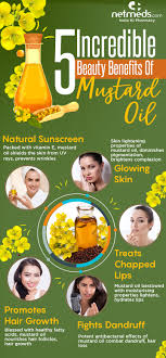 What you get is a natural lustre that cannot be duplicated easily by cosmetic means. 5 Amazing Ways To Use Mustard Oil In Your Beauty Care Regimen Infographic