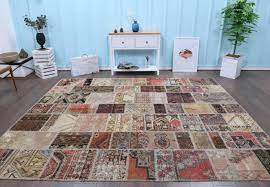 vine patchwork large area rug