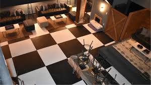 checkerboard epoxy floor for the market