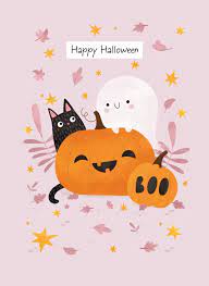 Happy Halloween by Nastya Rizaeva Illustration & Pattern Design | Cardly