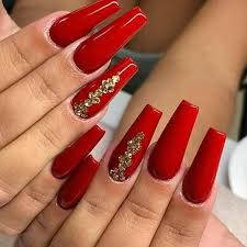 Red nail art red acrylic nails acrylic nail designs. 12 Best Red Sparkly Nails Ideas Nails Red Nails Red Acrylic Nails