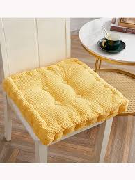 Velvet Dining Chair Cushion Shein
