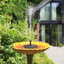 1 Set Mini Solar Fountain Garden