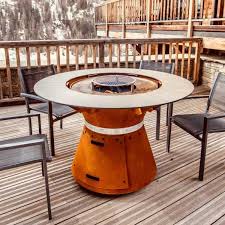 outdoor grill table fusion um wood