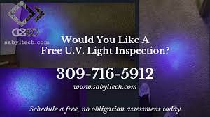 u v light inspection before ing