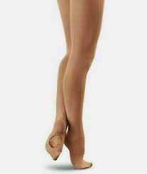 Details About Balera Womens Adult Size Large Lt Suntan Stirrup Ballet Dance Tights T90 T6955