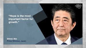 Shinzo abe quit his first term as prime minister in 2007 due to ill health. Defeatism About Japan Is Now Defeated Read Abe S Davos Speech In Full World Economic Forum