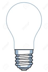Illustration Of The Light Bulb Template Royalty Free Cliparts
