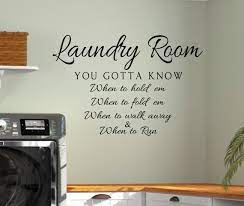 Laundry Vinyl Wall Decal Laundry Know