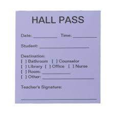 Student Hall Pass Template Google Search Hall Pass