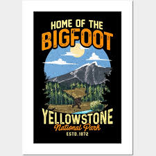 dr squirrel yellowstone national park bigfoot funny gift t shirt wall and art print