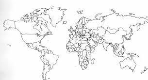 The outline map of europe on this page clearly defines the geographical and political boundaries of the continent. Free Printable Outline Blank Map Of The World With Countries World Map With Countries