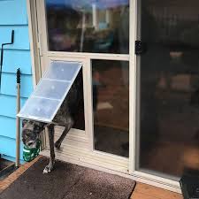 Sliding Glass Door With Dog Door Built
